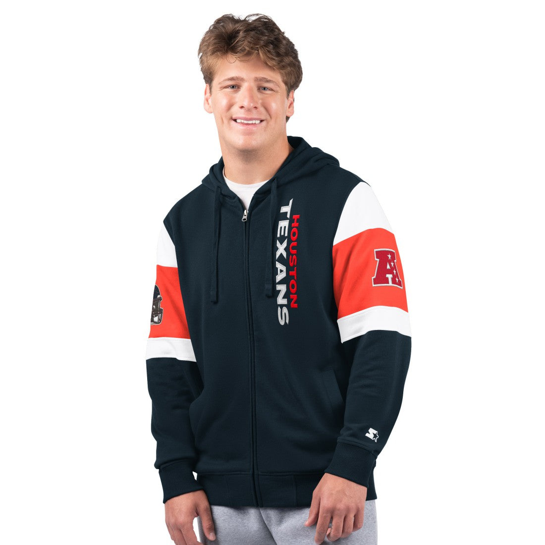 Houston Texans Starter Extreme Full-Zip Hoodie - Navy - NFL