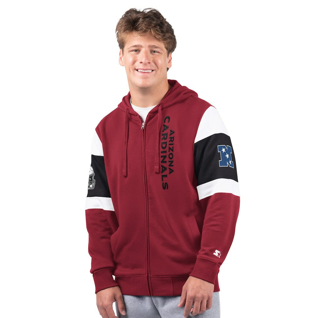 Arizona Cardinals Starter Extreme Full-Zip Hoodie - Cardinal - NFL