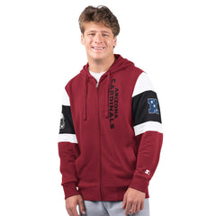 Arizona Cardinals Starter Extreme Full-Zip Hoodie - Cardinal - NFL