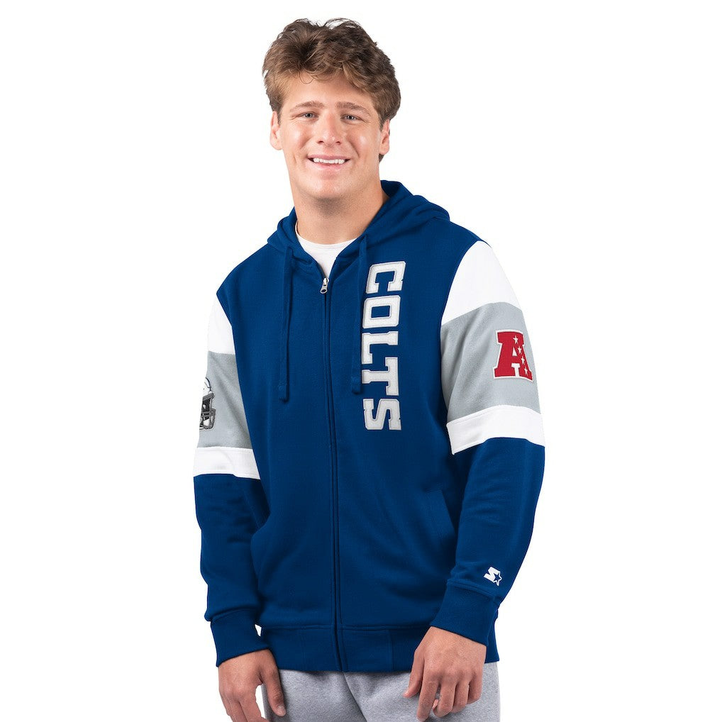 Indianapolis Colts Starter Extreme Full-Zip Hoodie - Royal - NFL