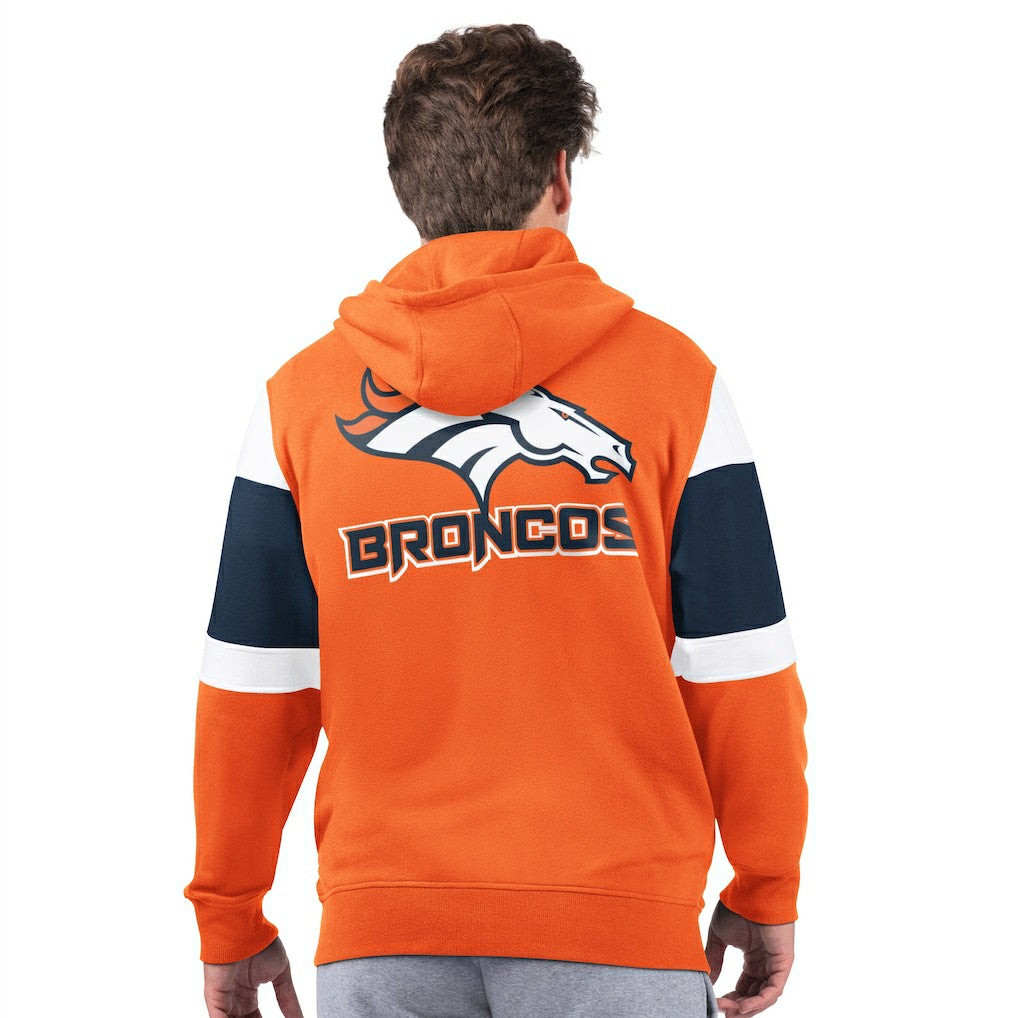 Denver Broncos Starter Extreme Full-Zip Hoodie - Orange - NFL