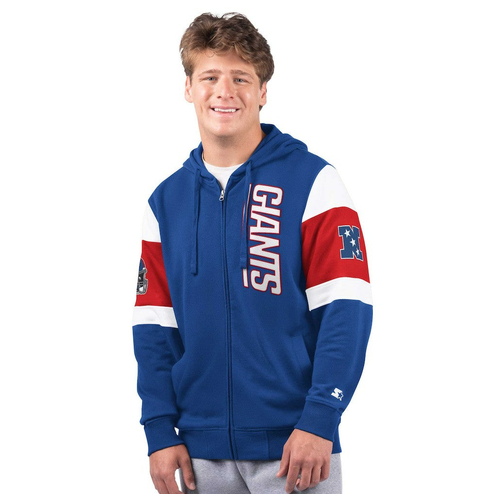 New York Giants Starter Extreme Full-Zip Hoodie - Royal - NFL