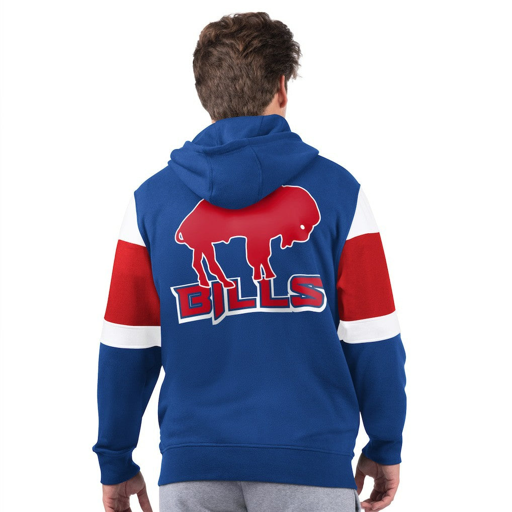 Buffalo Bills Starter Extreme Vintage Logo Full-Zip Hoodie - Royal - NFL