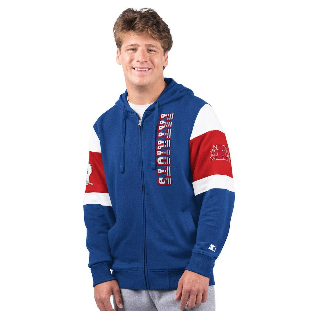 New England Patriots Starter Extreme Vintage Logo Full-Zip Hoodie - Navy - NFL