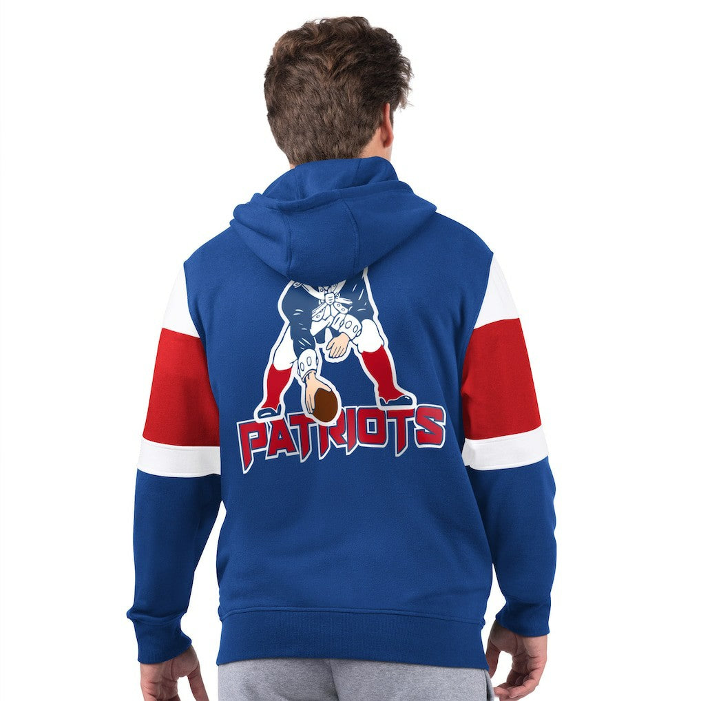 New England Patriots Starter Extreme Vintage Logo Full-Zip Hoodie - Navy - NFL