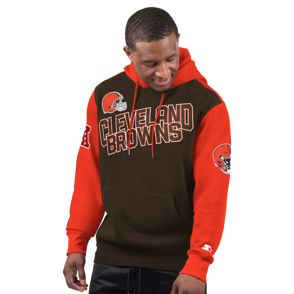 Cleveland Browns Starter Extreme Pullover Hoodie - Brown - NFL