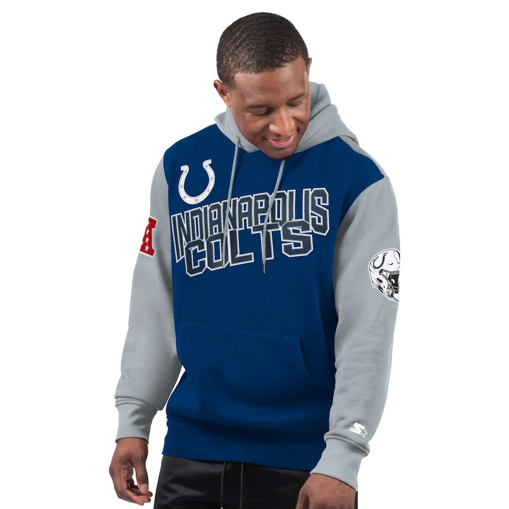 Indianapolis Colts Starter Extreme Pullover Hoodie - Royal - NFL