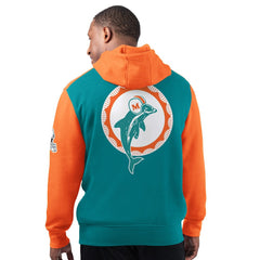 Miami Dolphins Starter Extreme Vintage Logo Pullover Hoodie - Aqua - NFL