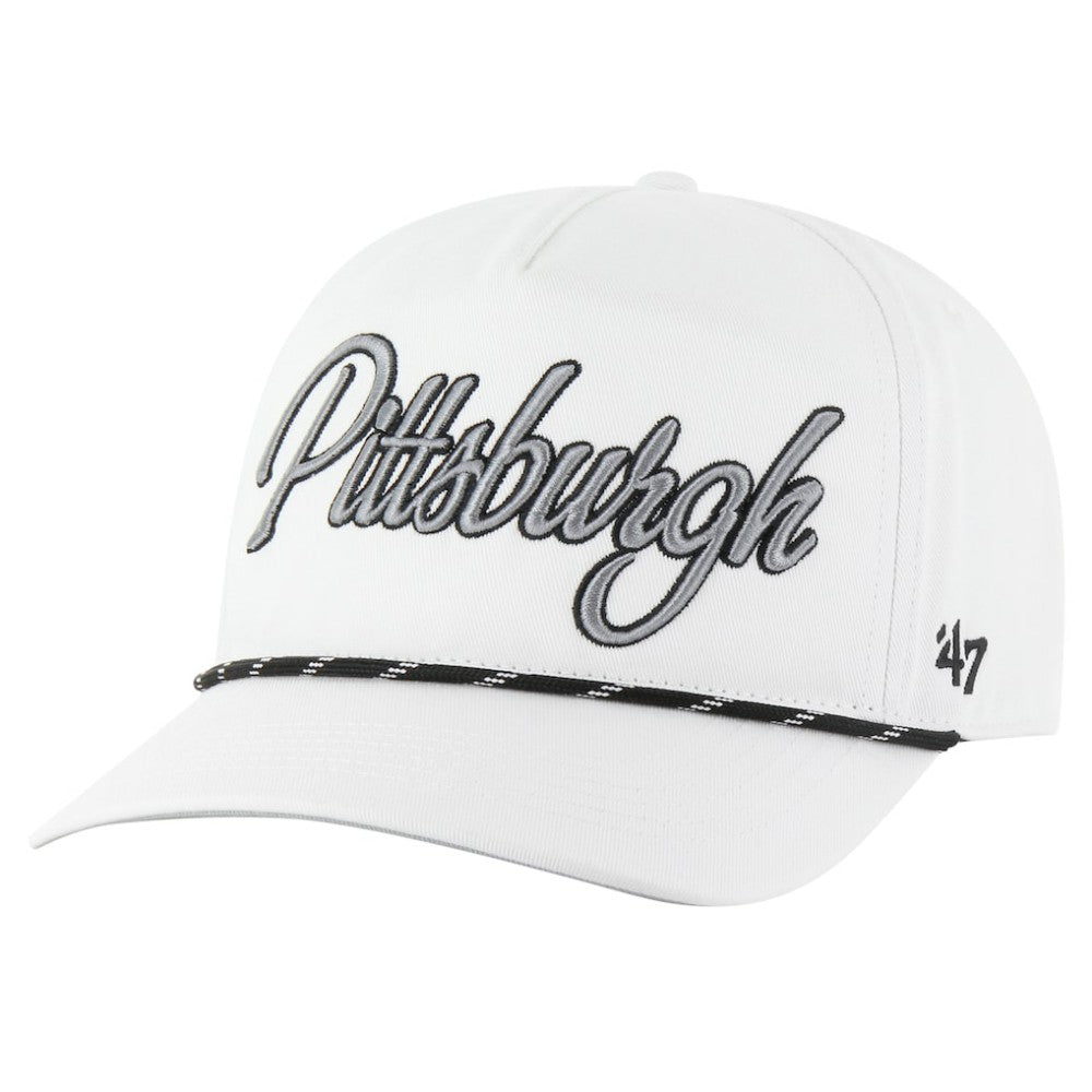 Pittsburgh Pirates '47 Overhand Speckle Hitch Rope Adjustable Hat Near Me