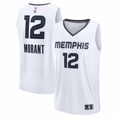 Fanatics Ja Morant Memphis Grizzlies Fast Break Replica Player Jersey Association Edition White