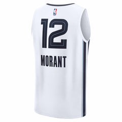 Fanatics Ja Morant Memphis Grizzlies Fast Break Replica Player Jersey Association Edition White