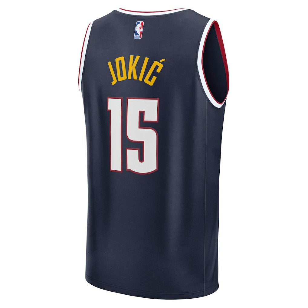Fanatics Nikola Jokic Denver Nuggets Fast Break Replica Player Jersey Icon Edition Navy