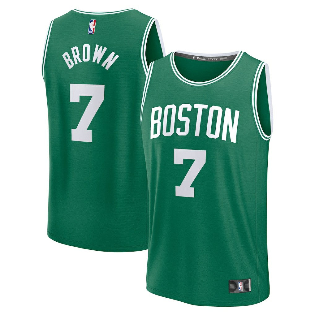 Fanatics Jaylen Brown Boston Celtics Youth Fast Break Replica Player Jersey Icon Edition Kelly Green