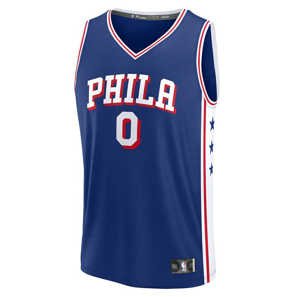 Fanatics Tyrese Maxey Philadelphia 76ers Fast Break Replica Player Jersey Icon Edition Royal
