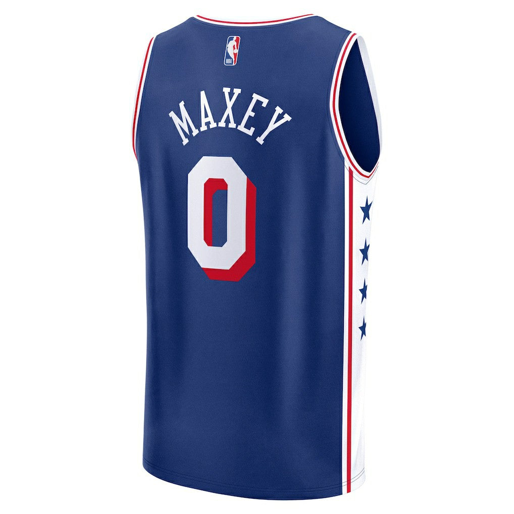 Fanatics Tyrese Maxey Philadelphia 76ers Fast Break Replica Player Jersey Icon Edition Royal