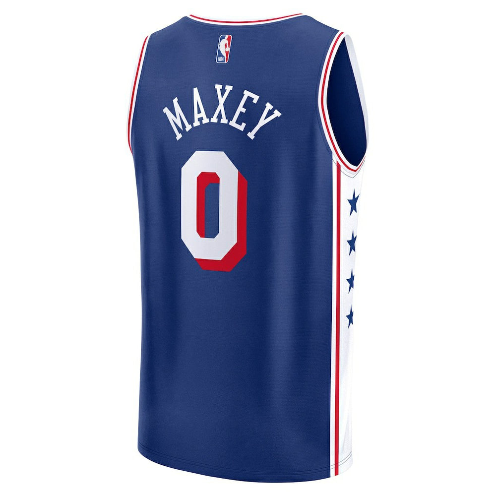 Fanatics Tyrese Maxey Philadelphia 76ers Fast Break Replica Player Jersey Icon Edition Royal