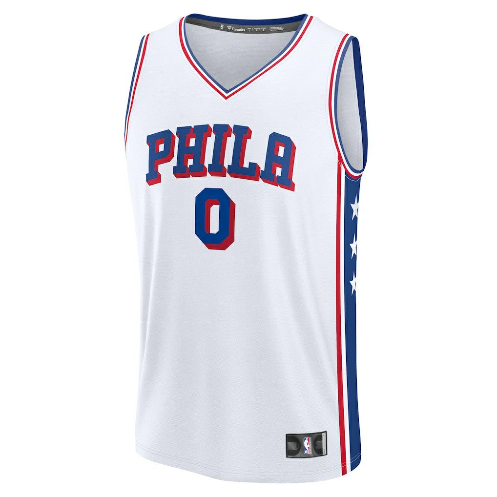 Fanatics Tyrese Maxey Philadelphia 76ers Fast Break Replica Player Jersey Association Edition White