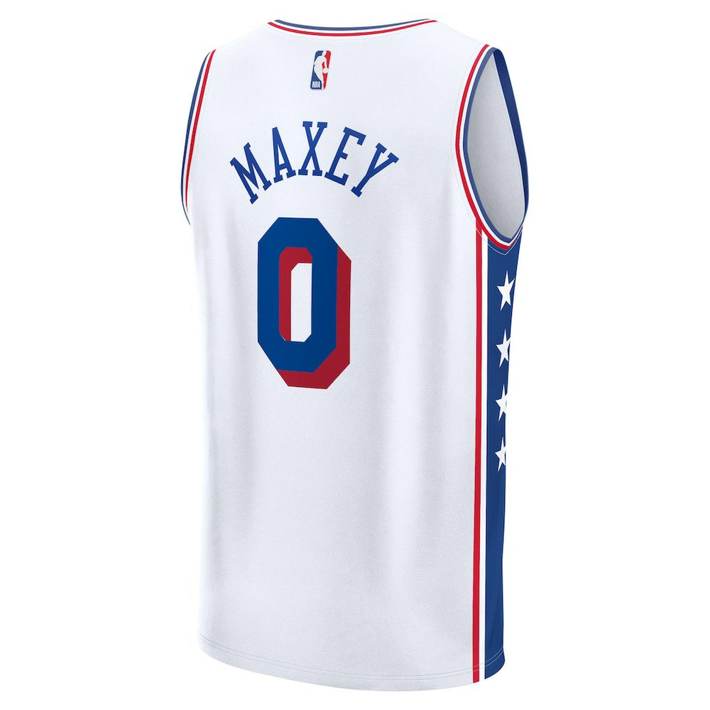 Fanatics Tyrese Maxey Philadelphia 76ers Fast Break Replica Player Jersey Association Edition White