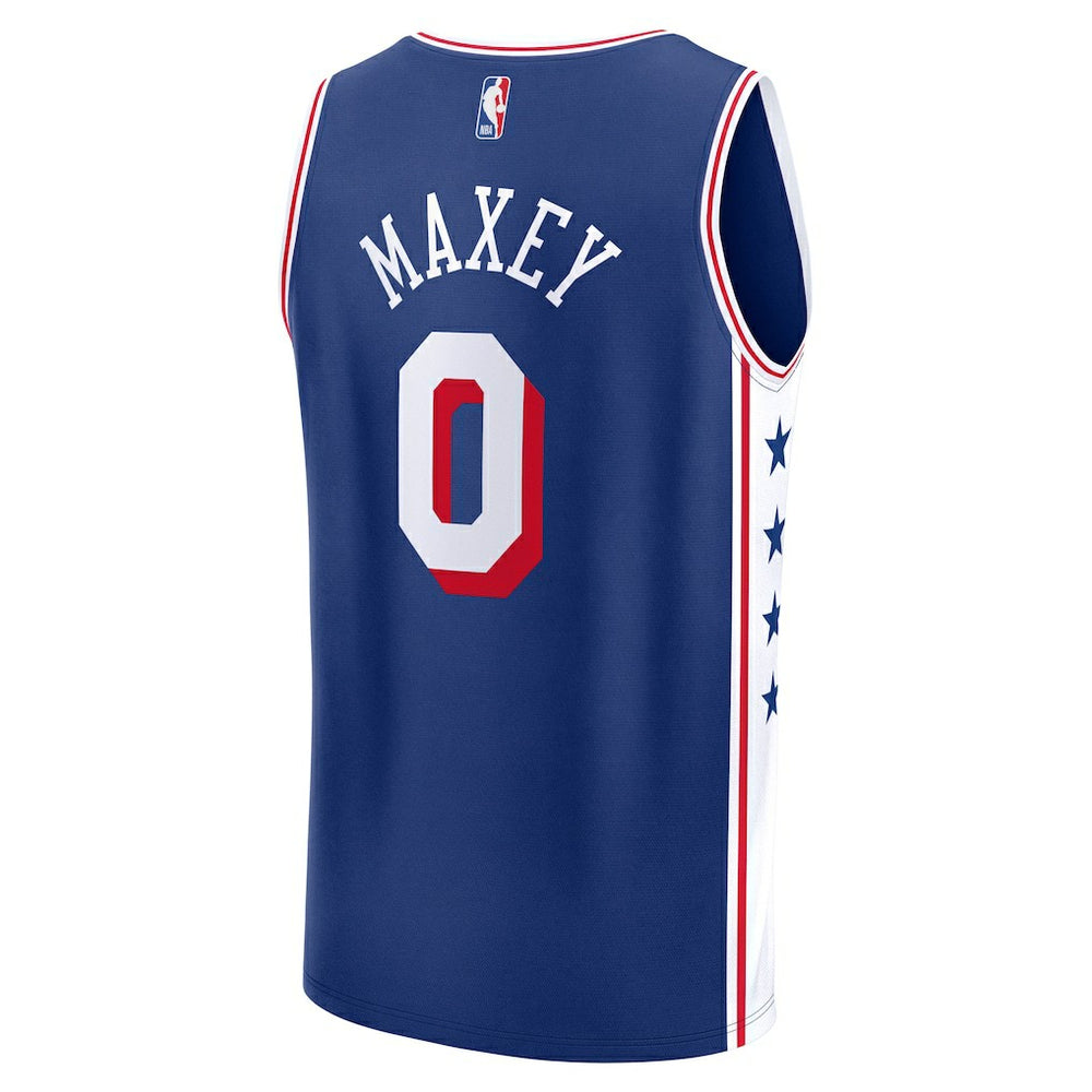Fanatics Tyrese Maxey Philadelphia 76ers Youth Fast Break Replica Player Jersey Icon Edition Royal