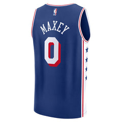 Fanatics Tyrese Maxey Philadelphia 76ers Youth Fast Break Replica Player Jersey Icon Edition Royal