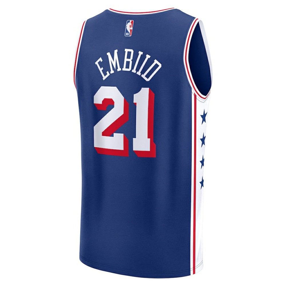 Fanatics Joel Embiid Philadelphia 76ers Youth Fast Break Replica Player Jersey Icon Edition Royal
