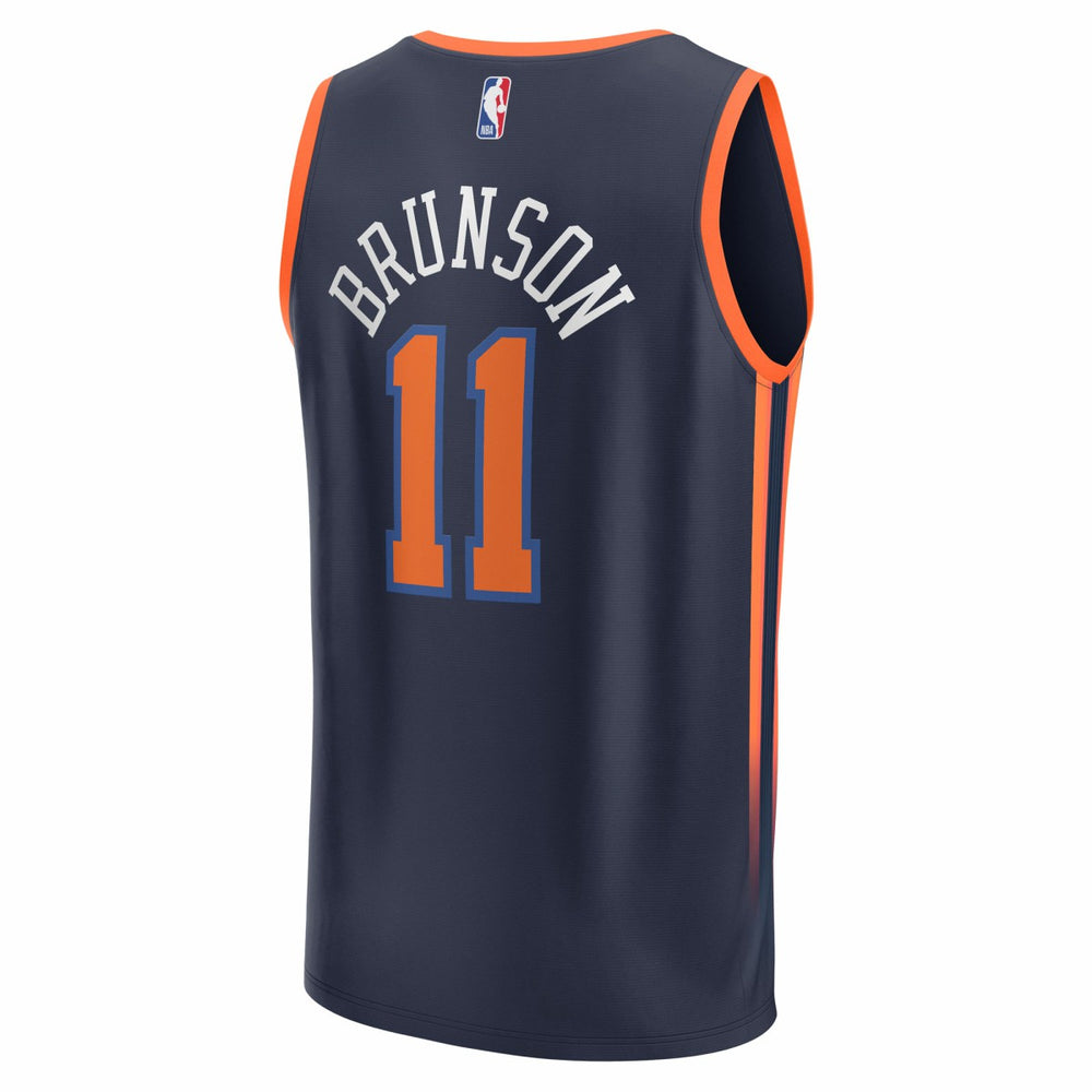 Fanatics Jalen Brunson New York Knicks Fast Break Replica Player Jersey Statement Edition Navy
