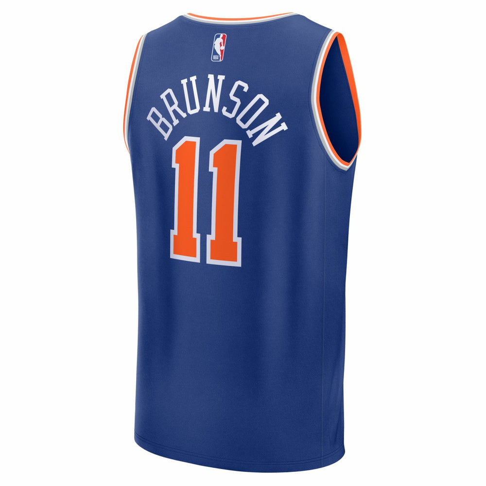 Fanatics Jalen Brunson New York Knicks Youth Fast Break Replica Player Jersey Icon Edition Blue