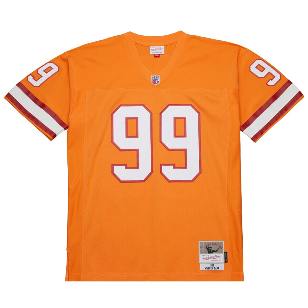 Warren Sapp Tampa Bay Buccaneers 1995 Legacy Replica Jersey - Orange - Mitchell & Ness