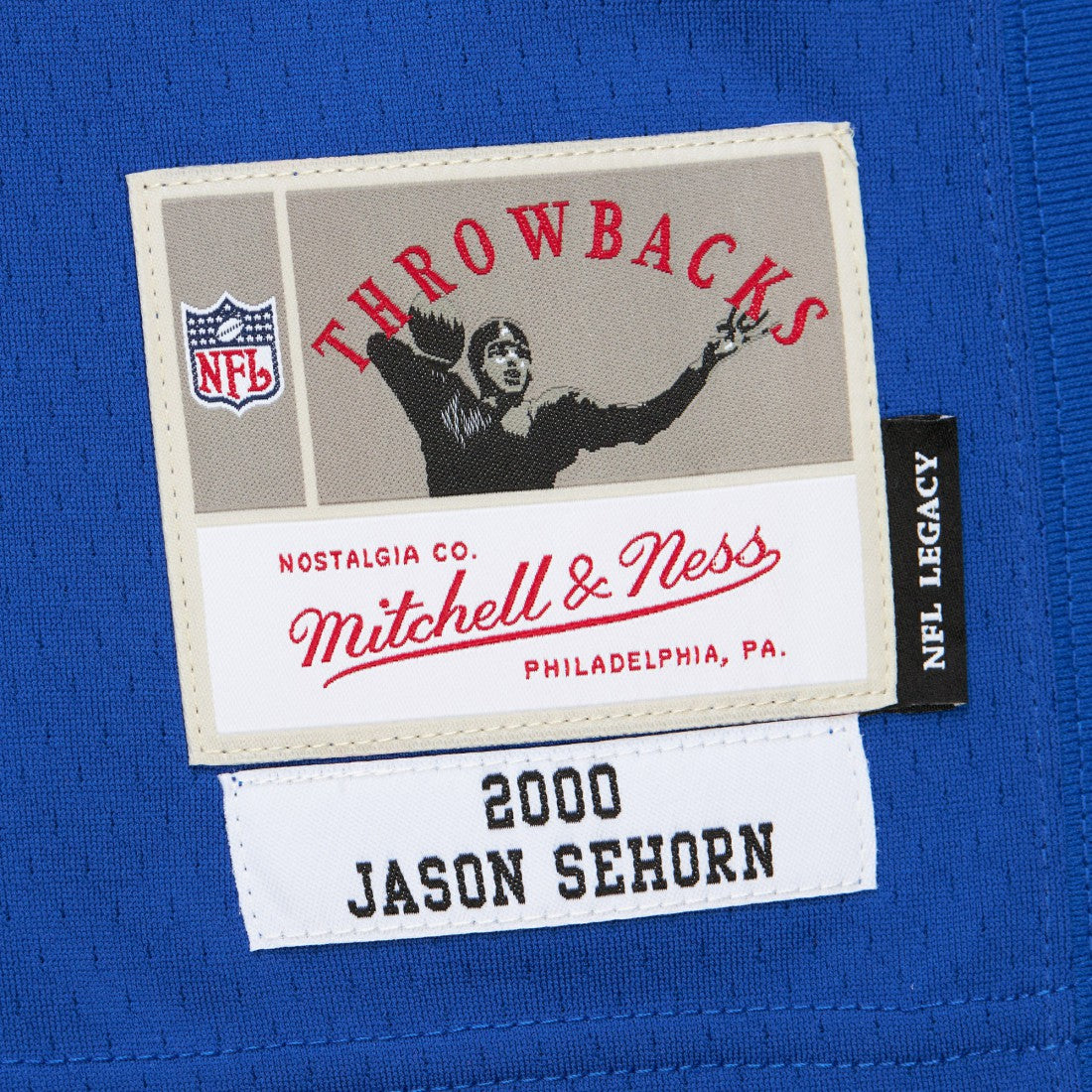 Jason Sehorn New York Giants 2000 Legacy Replica Jersey - Royal - Mitchell & Ness