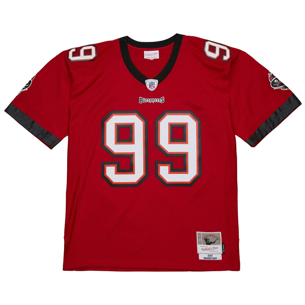 Warren Sapp Tampa Bay Buccaneers 2002 Legacy Replica Jersey - Red - Mitchell & Ness