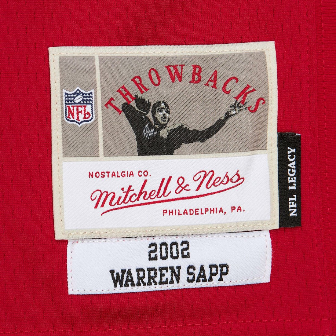 Warren Sapp Tampa Bay Buccaneers 2002 Legacy Replica Jersey - Red - Mitchell & Ness