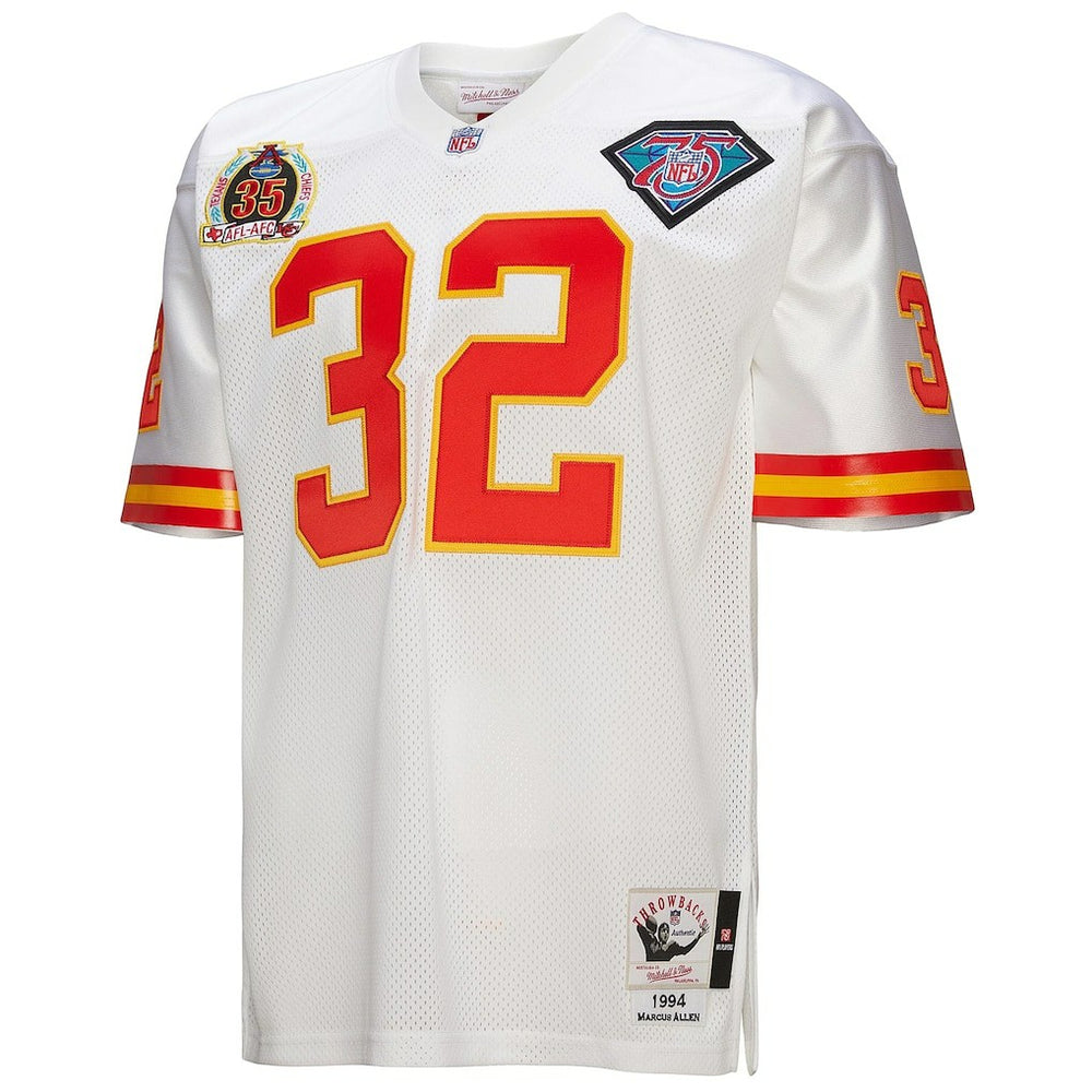 Marcus Allen Kansas City Chiefs 1994 Authentic Throwback Retired Player Jersey - White - Mitchell & Ness