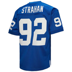 Michael Strahan New York Giants 1994 Authentic Throwback Retired Player Jersey - Royal - Mitchell & Ness