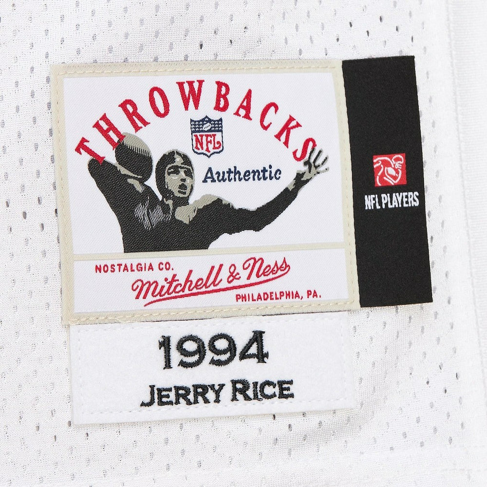 Jerry Rice San Francisco 49ers 1994 Authentic Throwback Retired Player Jersey - White - Mitchell & Ness