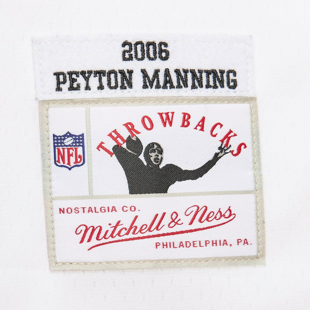 Peyton Manning Indianapolis Colts Player Name & Number Hoodie Legacy Jersey - White - Mitchell & Ness