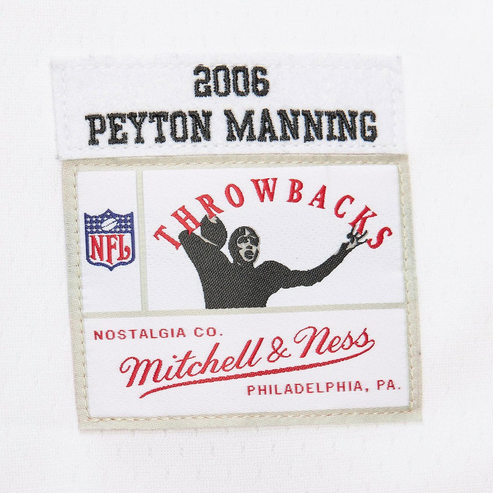 Peyton Manning Indianapolis Colts Player Name & Number Hoodie Legacy Jersey - White - Mitchell & Ness