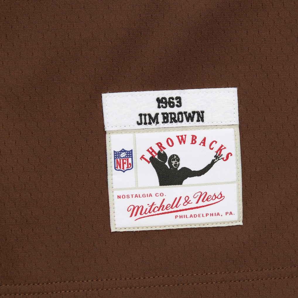 Jim Brown Cleveland Browns Player Name & Number Hoodie Legacy Jersey - Brown - Mitchell & Ness