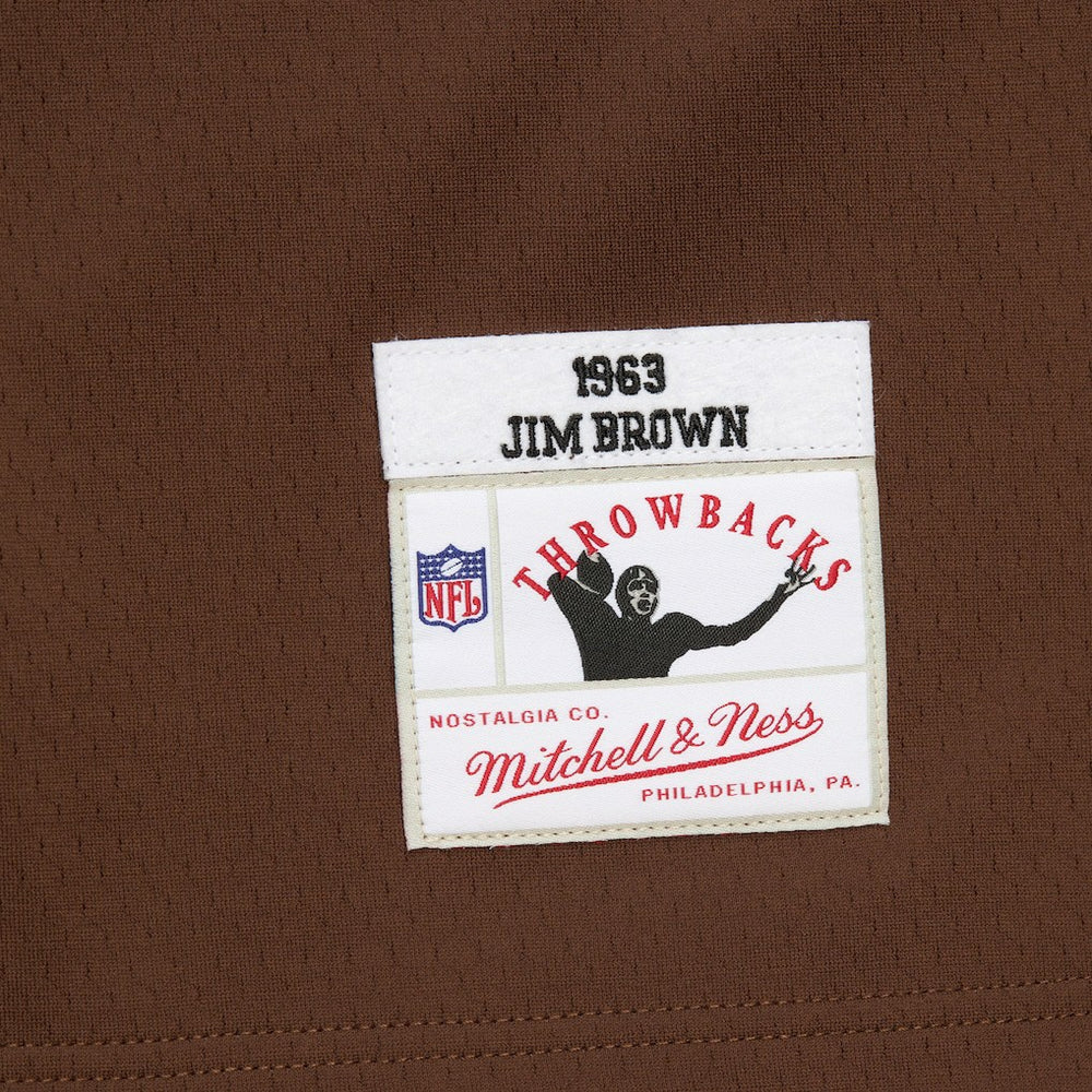 Jim Brown Cleveland Browns Player Name & Number Hoodie Legacy Jersey - Brown - Mitchell & Ness