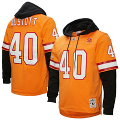 Mike Alstott Tampa Bay Buccaneers Player Name & Number Hoodie Legacy Jersey - Orange - Mitchell & Ness
