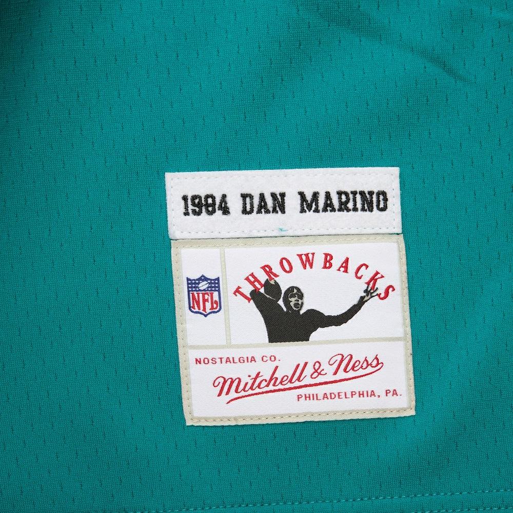 Dan Marino Miami Dolphins Player Name & Number Hoodie Legacy Jersey - Aqua - Mitchell & Ness