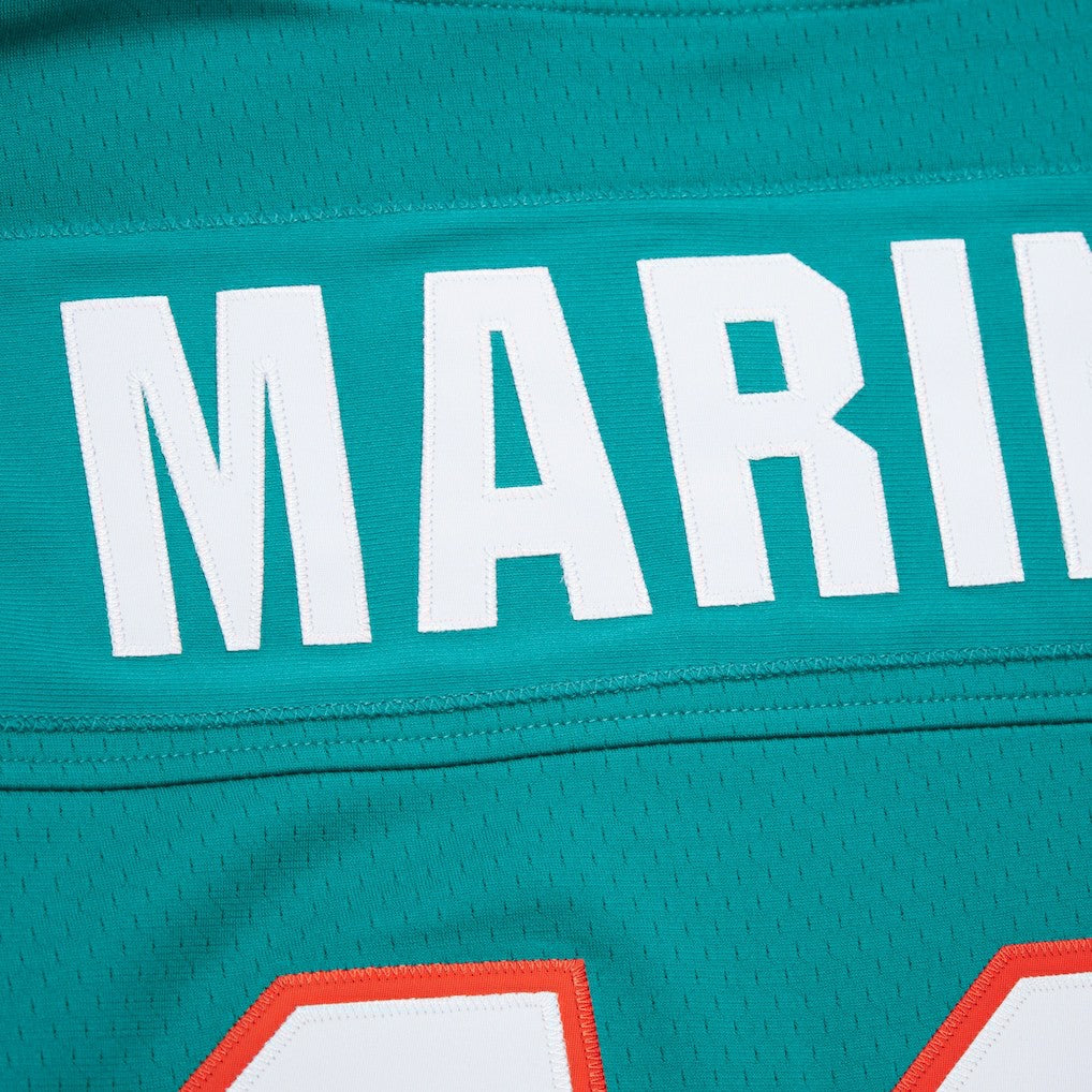 Dan Marino Miami Dolphins Player Name & Number Hoodie Legacy Jersey - Aqua - Mitchell & Ness
