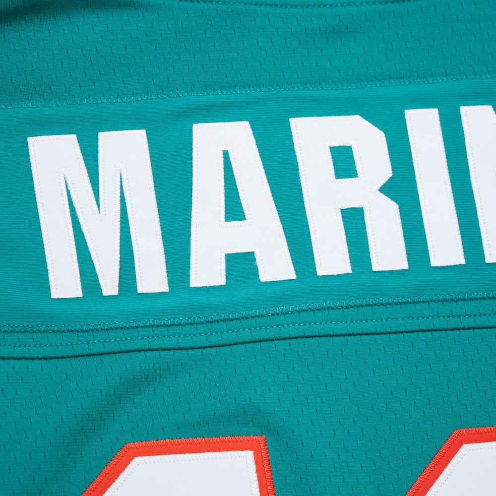 Dan Marino Miami Dolphins Player Name & Number Hoodie Legacy Jersey - Aqua - Mitchell & Ness