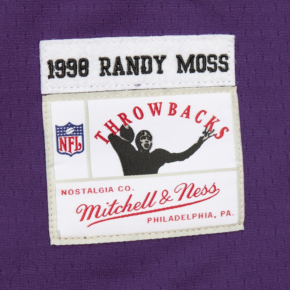 Randy Moss Minnesota Vikings Player Name & Number Hoodie Legacy Jersey - Purple - Mitchell & Ness