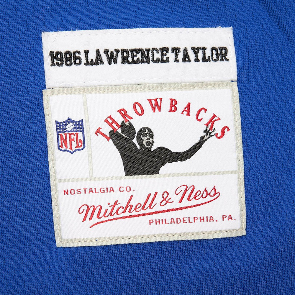 Lawrence Taylor New York Giants Player Name & Number Hoodie Legacy Jersey - Royal - Mitchell & Ness