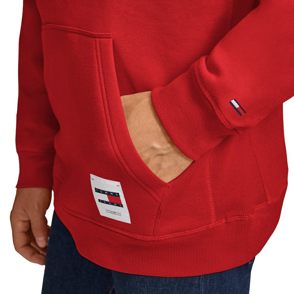 Chicago Bulls Tommy Jeans Sebastian Pullover Hoodie Red
