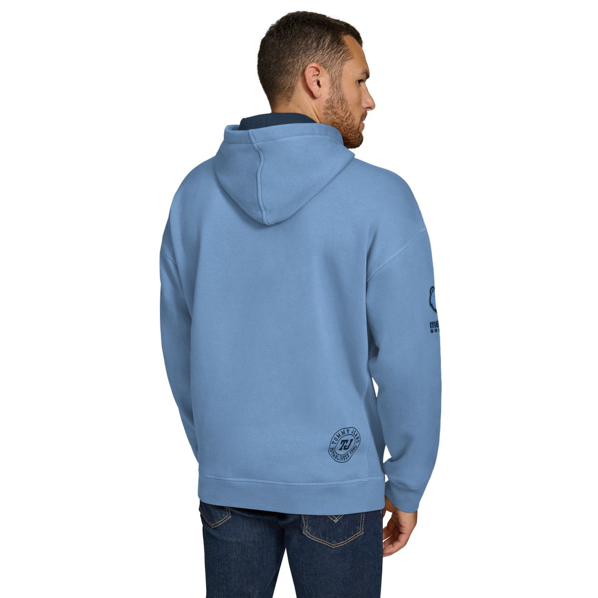 Memphis Grizzlies Tommy Jeans Sebastian Pullover Hoodie Light Blue