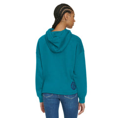 Charlotte Hornets Tommy Jeans Women's Stella Cropped Pullover Hoodie Teal