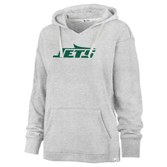 New York Jets '47 Women's Premier Kennedy V-Neck Pullover Hoodie - Gray - 47 brand