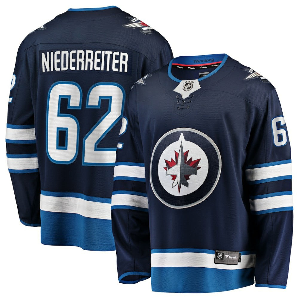 Nino Niederreiter Winnipeg Jets Fanatics Home Premier Breakaway Player Jersey - Navy | Fanatics discount