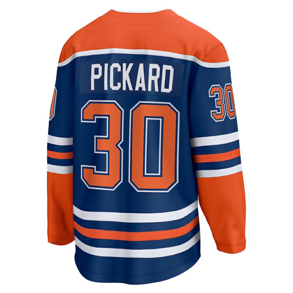 Calvin Pickard Edmonton Oilers Fanatics Home Premier Breakaway Player Jersey - Royal | Fanatics Lifestyle